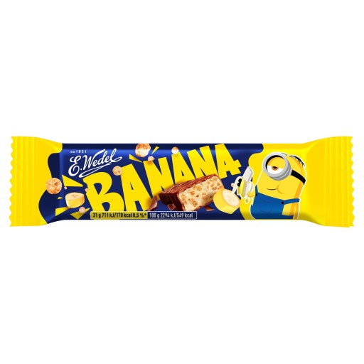 BANÁNOVÁ tyčinka E.Wedel Minions s kyslými granulami