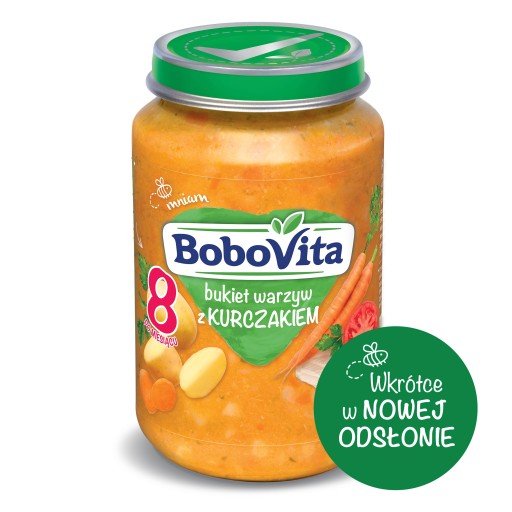 BoboVita Zeleninová kytica s kuracím mäsom po 8 mesiacoch 190 g