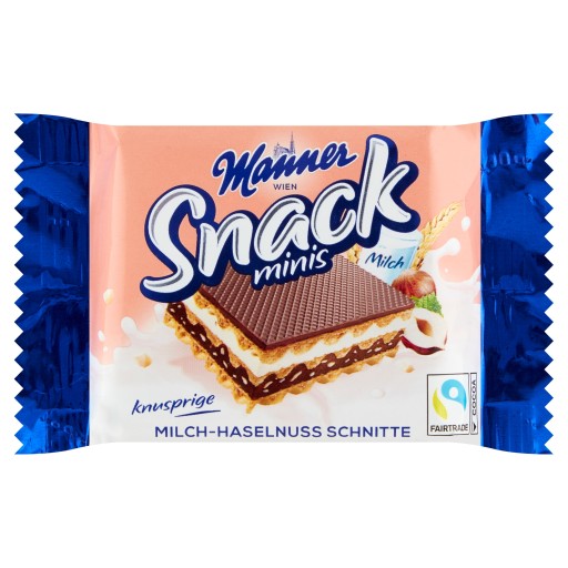 Oblátkový snack minis mlieko a orechy 5*25g