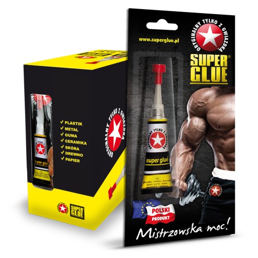 SUPER GLUE 3g lepidlo na plastové sklo drevené topánky