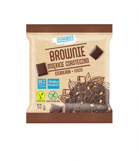 FRANK&OLI jemné bezlepkové sušienky brownie