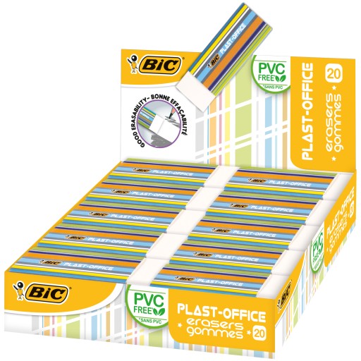 BIC PLAST-KANCELÁRSKA GUMA PRE ŠKOLSKÉ KANCELÁRIE x1