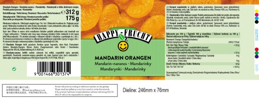 Happy Frucht mandarínky 312 g
