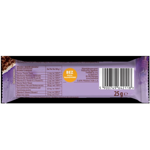 Bakalland Choco Cereálna tyčinka s príchuťou čokolády 25g x 2 ks.
