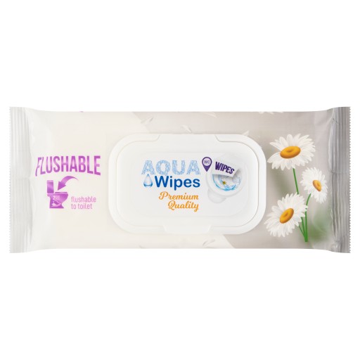Aqua Wipes Hrubý vlhký zvlhčený toaletný papier Premium 40 kusov