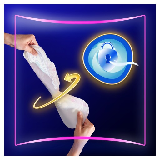 Always Platinum Secure Night (veľkosť 4) Hygienické vložky s krídelkami, 10 kusov
