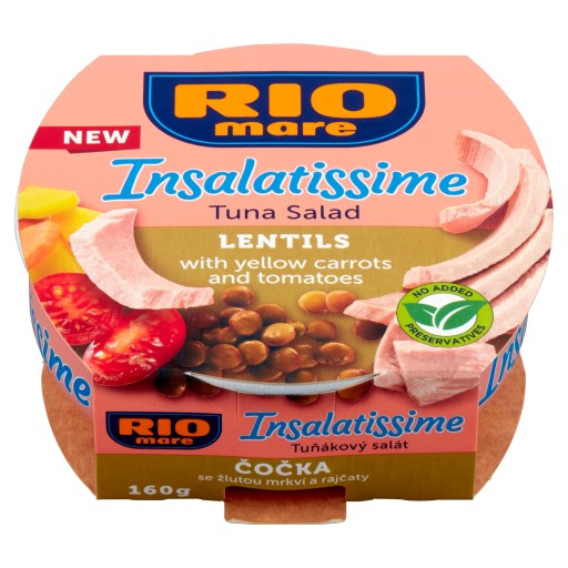 Rio Mare šalát so šošovicou a tuniakom 160G