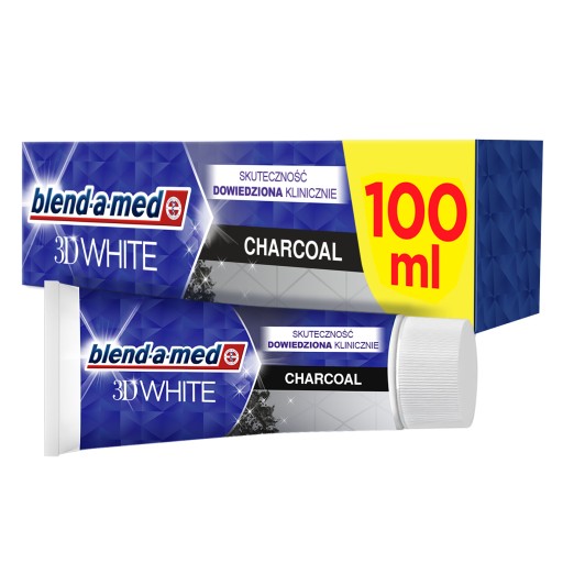 BLEND-A-MED 3D WHITE CHARCOAL 100ml ZUBNÁ PASTA