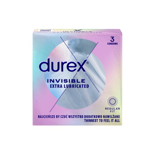 Durex Invisible Condómy 3 kusy