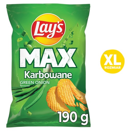 Lay's Max Lays Crisps zelená cibuľka 190 g