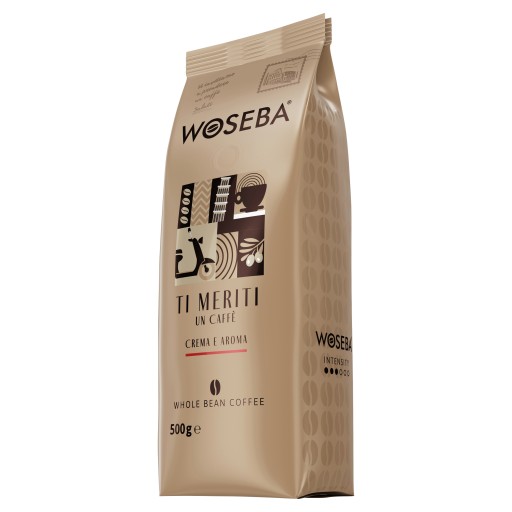 Woseba zrnková káva Arabica Ti Meriti Un Caffe Crema Aroma 500 g