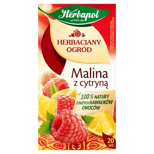 HERBAPOL Malinový citrónový čaj 20 tb