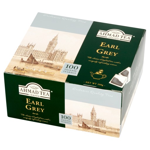 Ahmad EARL GREY Express čaj Čierny 100 sáčkov BEZ príveskov