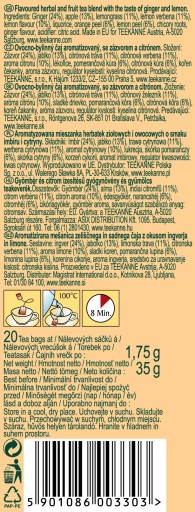Zelený čaj Ginger Lemon Teekanne 35 g