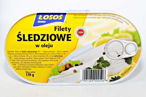 SLEDE FILETKY V OLEJU, LOSOS USTKA 170g