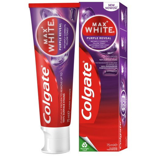 COLGATE PASTE 75ML MAX BIELA FIALOVÁ REVEAL
