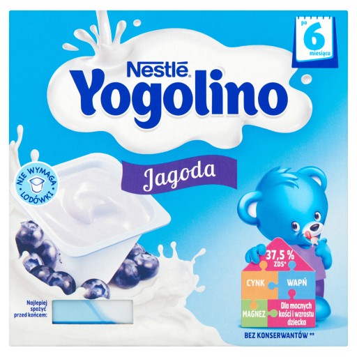 Nestlé Yogolino mlieko a ovocný dezert, čučoriedka po 6 mesiacoch 400 g
