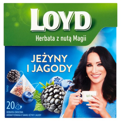 Ovocný čaj v pyramídach Loyd Blackberries a Blueberries 20 ks