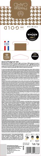 AROMA VÔŇA DO AUTO PRESTIŽNÁ KARTA ZLATÝ PRÍVESOK PREMIUM VÔŇA
