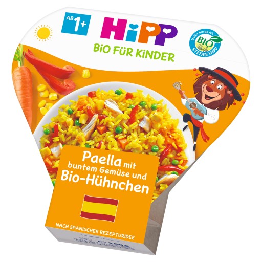 Hipp Bio paella so zeleninou a kuracím mäsom 12m 250g