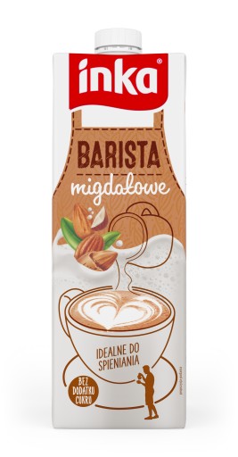 INKA BARISTA MANDLE Rastlinný nápoj BEZ LAKTÓZY BEZ CUKRU 1l