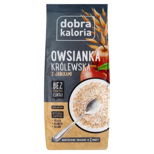 Fit raňajkové ovsené vločky s jablkom bez pridaného cukru horčík železo selén