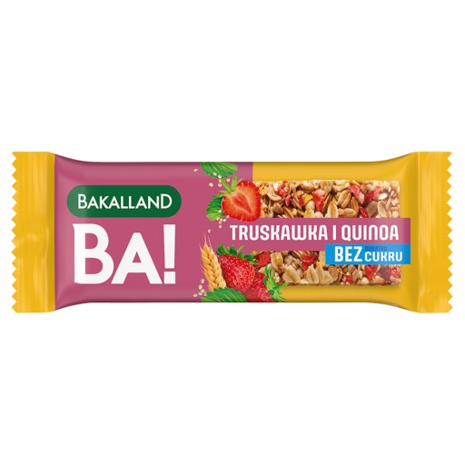 Bakalland Ba! 5 cereálií & jahoda s quinoa Cereálna tyčinka 30 g