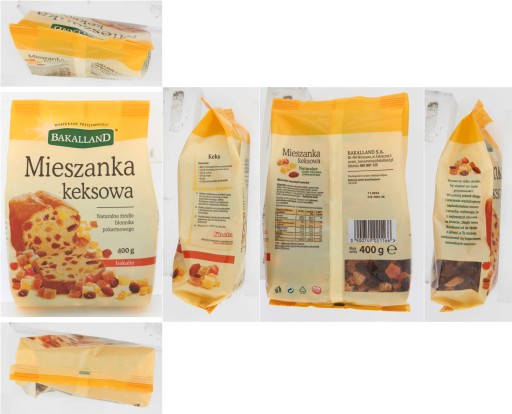 BAKALLAND Koláčová zmes, sušené ovocie, 400g