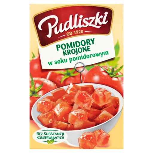 Pudliszki Sekané paradajky v paradajkovej šťave 390g