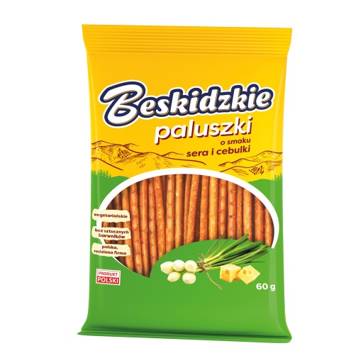 Beskidzkie Paluszki syr cibuľa 60 g