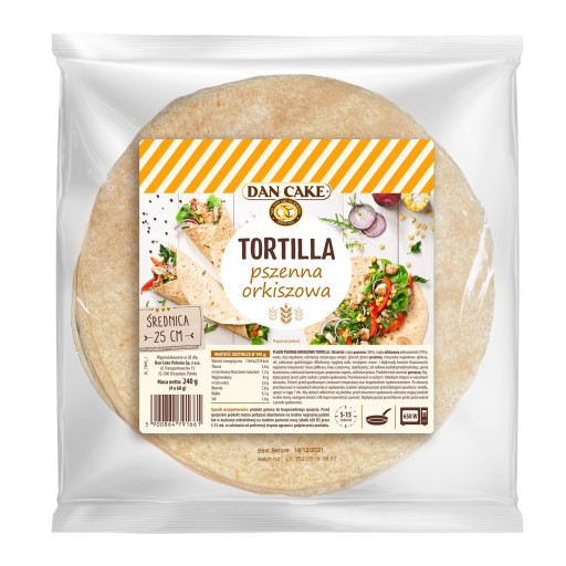 Dan Cake Špaldová tortilla 4 kusy 240 g