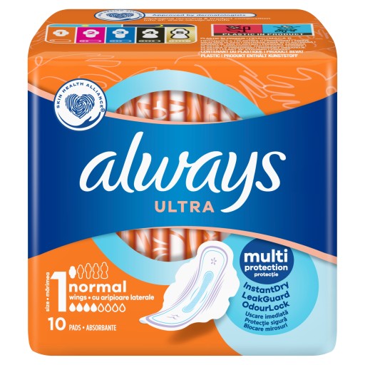 Hygienické vložky Always Ultra Normal s krídelkami 10 ks