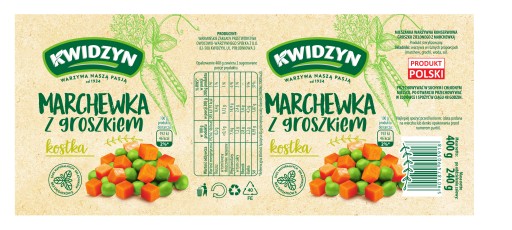 Kwidzyn mrkva s hráškom 400 g
