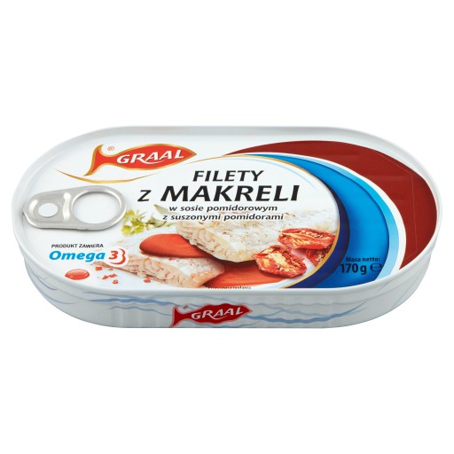 Filety z makrely so sušenými paradajkami Graal 170g