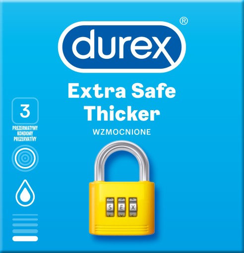Durex Extra Safe kondómy 3 ks.