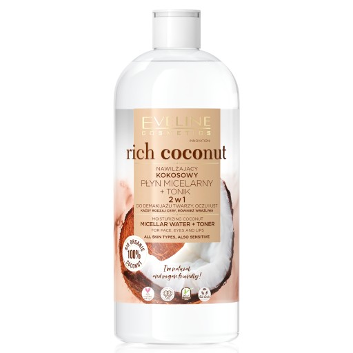 Eveline Coconut Micellar Liquid + Tonic 500 ml