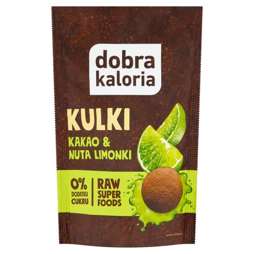 Zdravé rýchle občerstvenie Power Balls Kakao Limetka Bez cukru Dobrá kalória