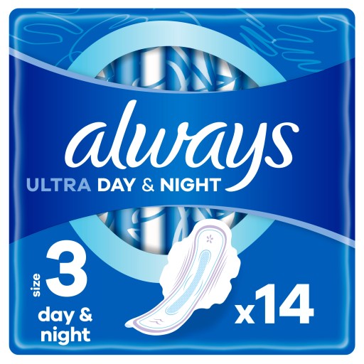 Hygienické vložky ALWAYS Ultra Night 14 ks.