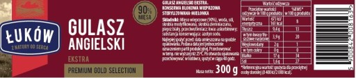 Konzervovaný anglický guláš Gold Selection Łuków