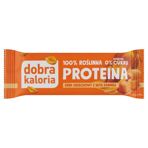 Dobra Calorie Protein Bar, orechový krém a jedlo