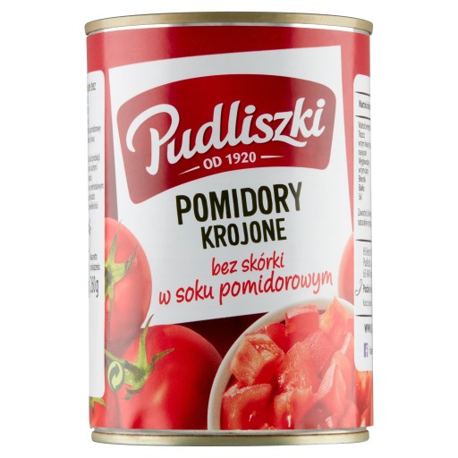 Pudliszki Sekané paradajky v paradajkovej šťave 400g