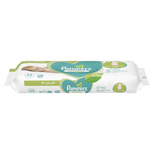 Pampers sensitive 52 ks.