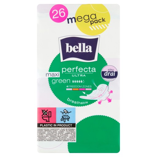 Bella Perfecta Ultra Maxi Green hygienické vložky 26 ks