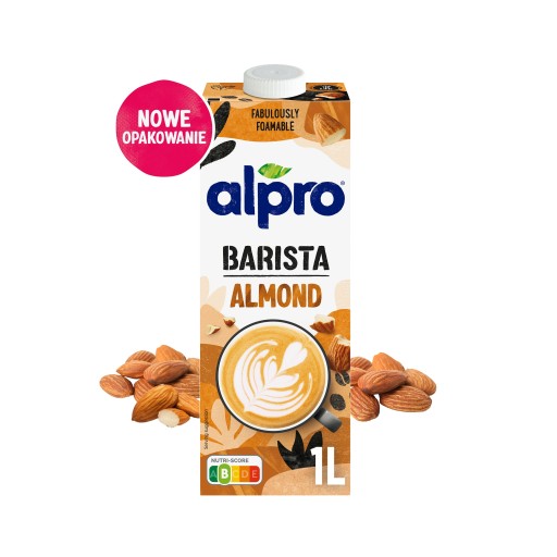 ALPRO BARISTA MANDĽOVÝ NÁPOJ S PRIDANÝM VÁPNÍKOM BARISTA BEZLEPKOVÝ 1L
