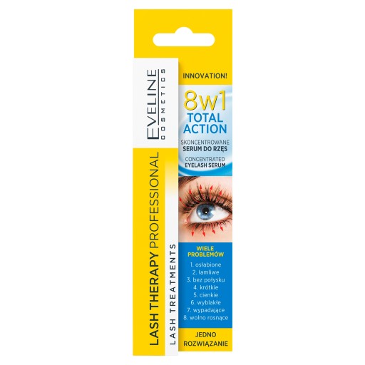 Eveline Total Action kondicionér - sérum na mihalnice 8v1