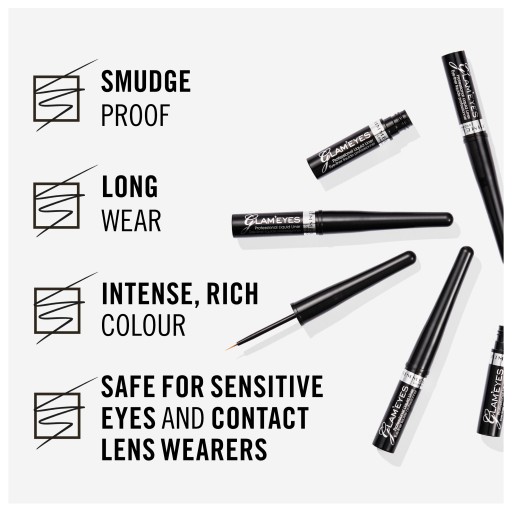 Rimmel Glam'eyes ceruzka na oči 001 Black 3,5 ml