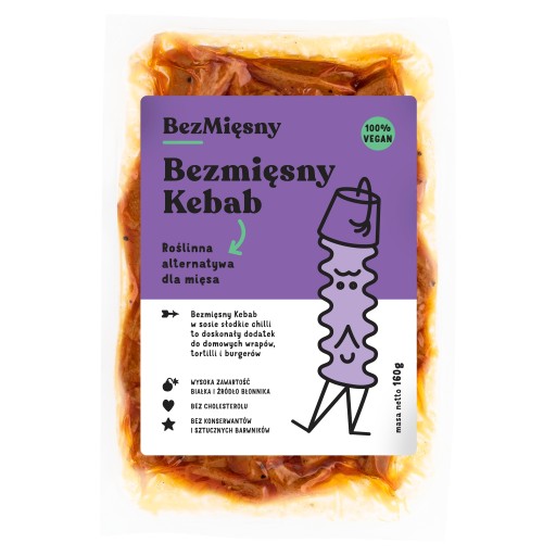 Zeleninový kebab Bezmäsité mäso 160g