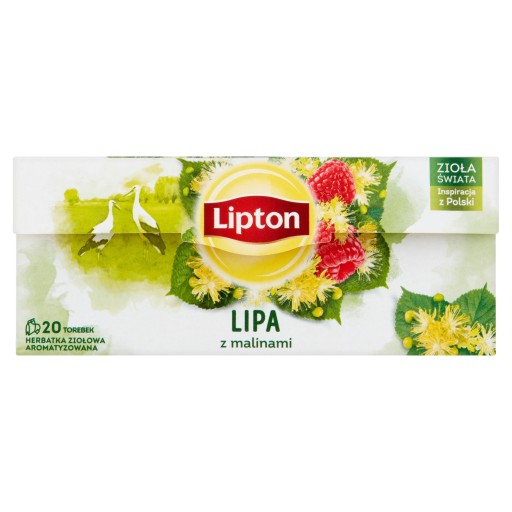 Lipton Lipa čaj s malinami 20 vrecúšok