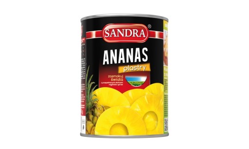 Sandra Ananásové plátky 565 g