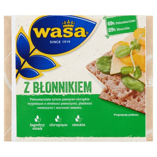 WASA snack chrumkavý chlieb S VLÁKNINOU 230G